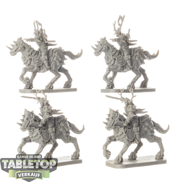 Runewars - 4 Death Knights - unbemalt