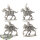 Runewars - 4 Death Knights - unbemalt