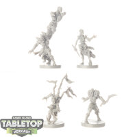 Runewars - 4 Uthuk Yllan Infantry Command - unbemalt