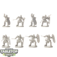 Runewars - 8 Spearmen - unbemalt