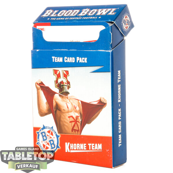 Blood Bowl - Khorne Team Card Pack - englisch