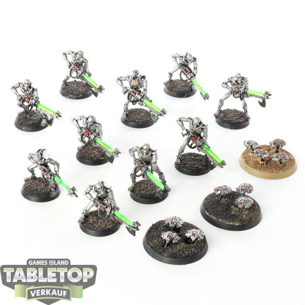 Necrons - 10 Necron Warriors classic - bemalt