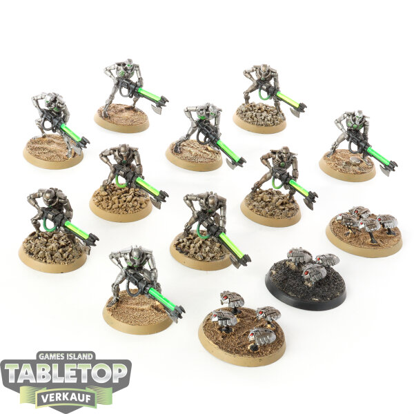 Necrons - 10 Necron Warriors classic - bemalt