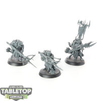 Orruk Warclans - 3 Man-Skewer Boltboyz - unbemalt
