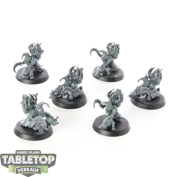 Gloomspite Gitz - 6 Sneaky Snufflers - unbemalt