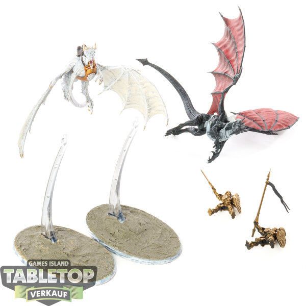 Stormcast Eternals - 2 Knight-Draconis - teilweise bemalt
