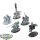 Chaos Space Marines - 5 Chaos Knights - teilweise bemalt