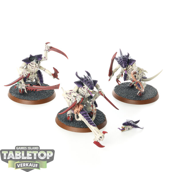 Tyraniden - 3 Tyranid Warriors - bemalt