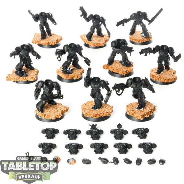Space Wolves - 10 x Grey Hunters - teilweise gebaut