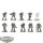 Space Marines - 10x Intercessors - teilweise bemalt