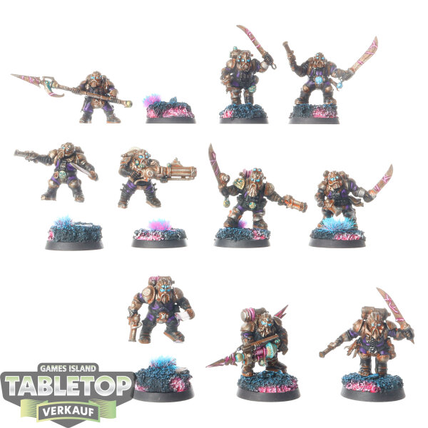 Kharadron Overlords - 10 Arkanaut Company - bemalt