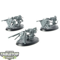 Skaven - 3 Warplock Jezzails - teilweise gebaut