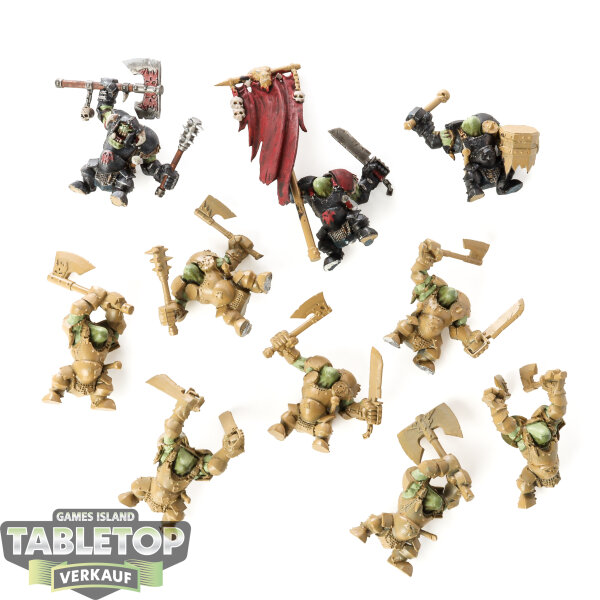 Orruk Warclans - 10 Ardboyz klassisch - teilweise bemalt