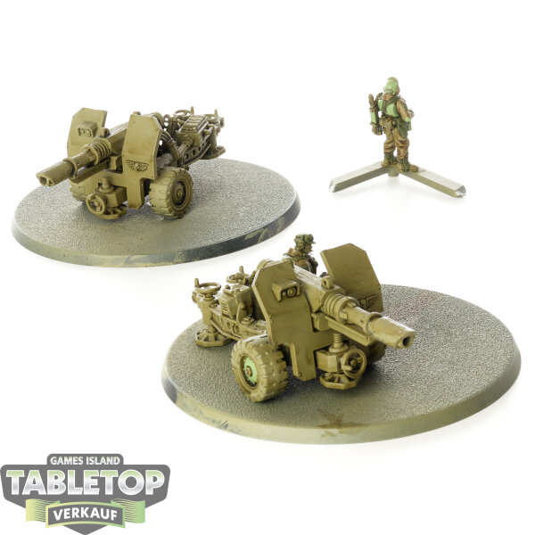 Astra Militarum - 2 Field Ordnance Battery - teilweise bemalt