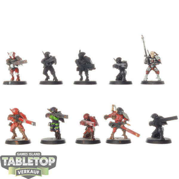 Tau Empire - 10 Fire Warriors Strike Team - teilweise bemalt