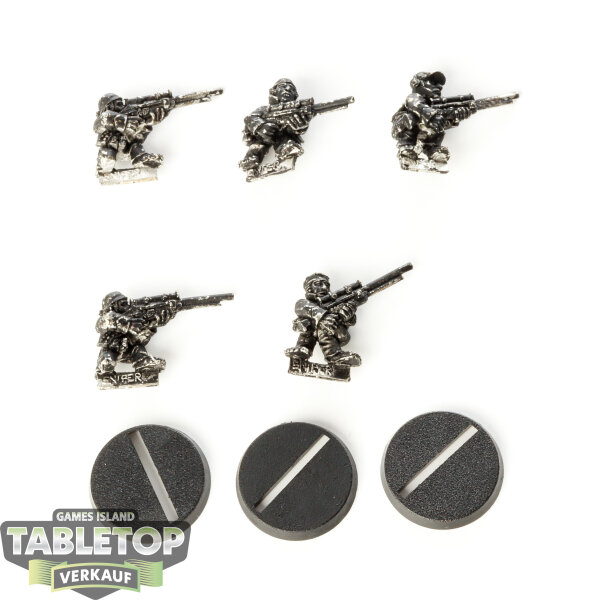 Astra Militarum - 5x Ratlings - klassisch - teilweise bemalt