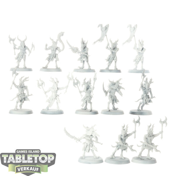 Disciples of Tzeentch - 13x Tzaangors - teilweise bemalt