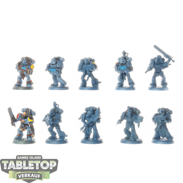 Space Wolves - 10x Blood Claws - klassisch - teilweise bemalt