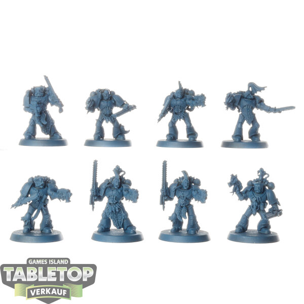 Space Wolves - 8x Grey Hunters - grundiert