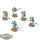 Necrons - 5 Deathmarks - bemalt