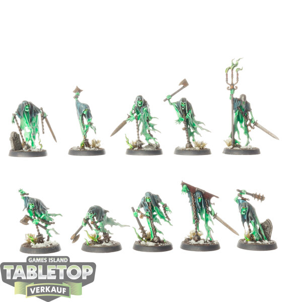 Nighthaunt - 10 x Chainrasp Hordes - bemalt