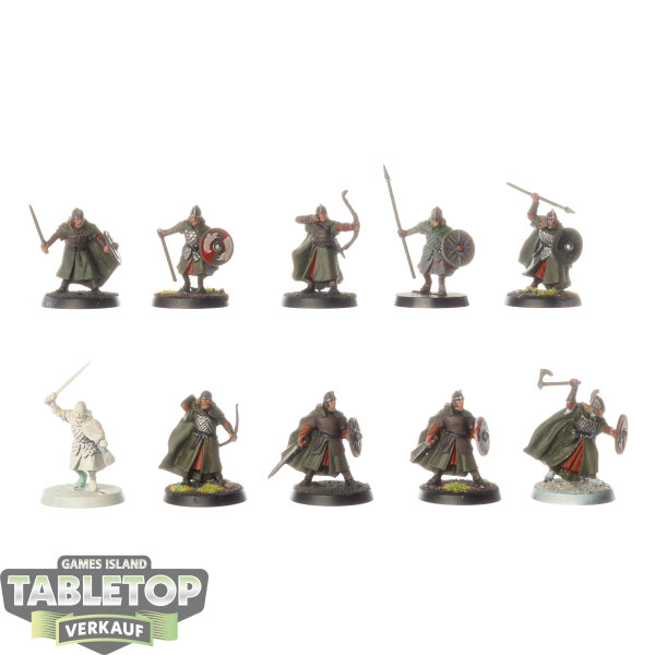 HdR Figuren - Gut - 10 x Warriors of Rohan klassisch - teilweise bemalt