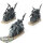 Dark Angels - 3x Ravenwing Black Knights - grundiert