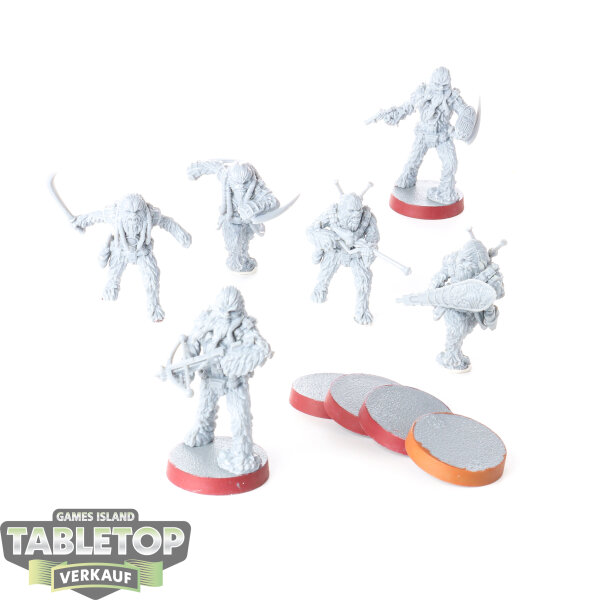 Rebellen - 6x Wookie Warriors - unbemalt