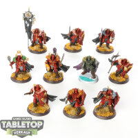 Slaves to Darkness - 10 Chaos Warriors - bemalt