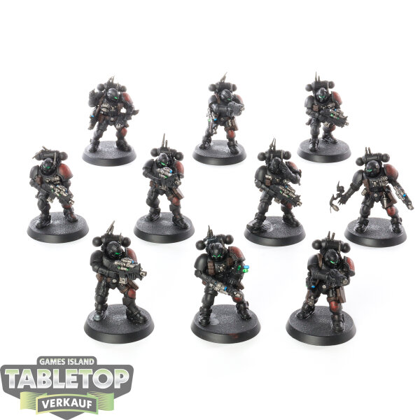 Space Marines - 10 Infiltrator Squad - teilweise bemalt