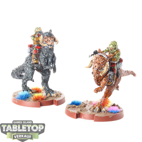 Rebellen - 2x Tauntaun Riders - teilweise bemalt