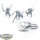 Tyraniden - 3x Tyranid Warriors - unbemalt