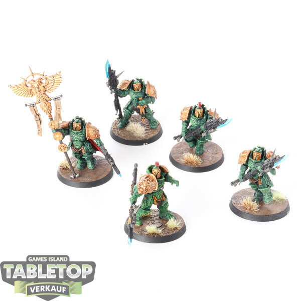 Adeptus Custodes - 5 x Custodian Guard - bemalt