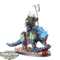 Slaves to Darkness - Chaos Lord on Karkadrak - bemalt