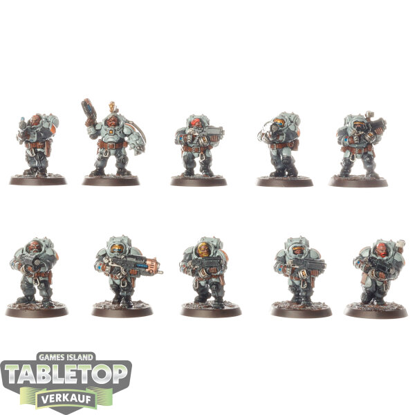 Leagues of Votann - 10x Hearthkyn Warriors - bemalt
