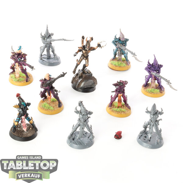 Drukhari - 10 Kabalite Warriors - teilweise bemalt