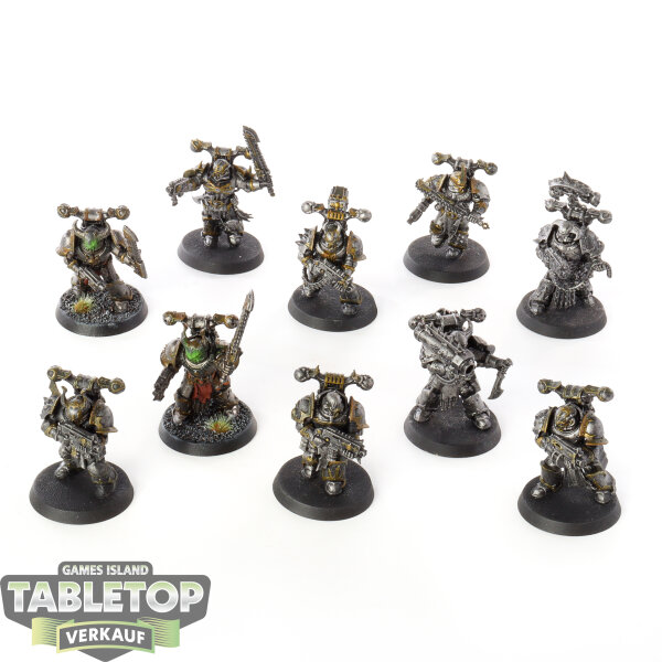 Chaos Space Marines - 10 Legionaries - teilweise bemalt