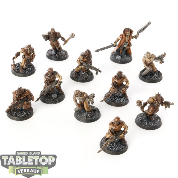 Chaos Space Marines - 11 Chaos Cultists klassisch - bemalt