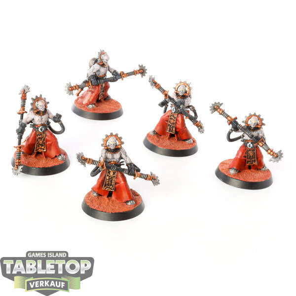 Adeptus Mechanicus - 5 Fulgurite Electro-Priests - bemalt