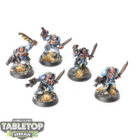 Ultramarines - 5 Scouts classic - bemalt
