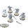 Space Marines - 5 Assault Intercessor Squad - teilweise bemalt