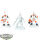 Tau Empire - 3x Stealth Battlesuits - teilweise bemalt