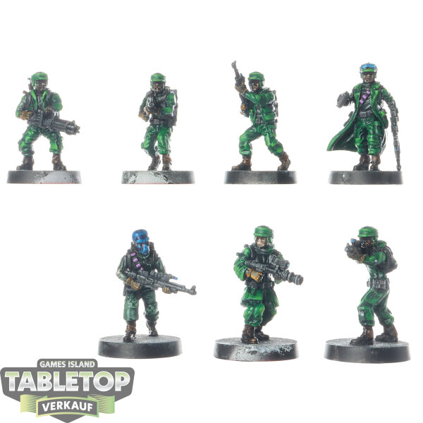Rebellen - 7x Rebel Troopers Unit Expansion - teilweise bemalt