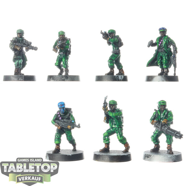 Rebellen - 7x Rebel Troopers Unit Expansion - teilweise bemalt