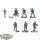 Rebellen - 7x Rebel Troopers Unit Expansion - teilweise bemalt