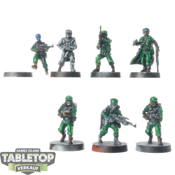 Rebellen - 7x Rebel Troopers Unit Expansion - teilweise bemalt