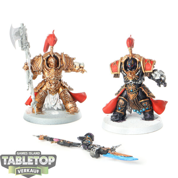 Adeptus Custodes - 2x Allarus Custodians - teilweise bemalt