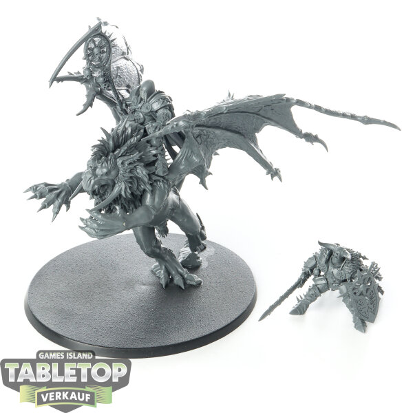 Slaves to Darkness - Chaos Lord on Manticore - unbemalt