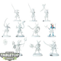 Disciples of Tzeentch - 10 x Tzaangors - teilweise bemalt