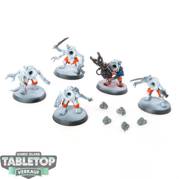 Genestealer Cults - 5x Acolyte Hybrids - teilweise bemalt